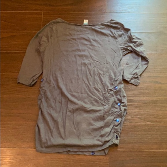 Grey Maternity shirt - Picture 3 of 4